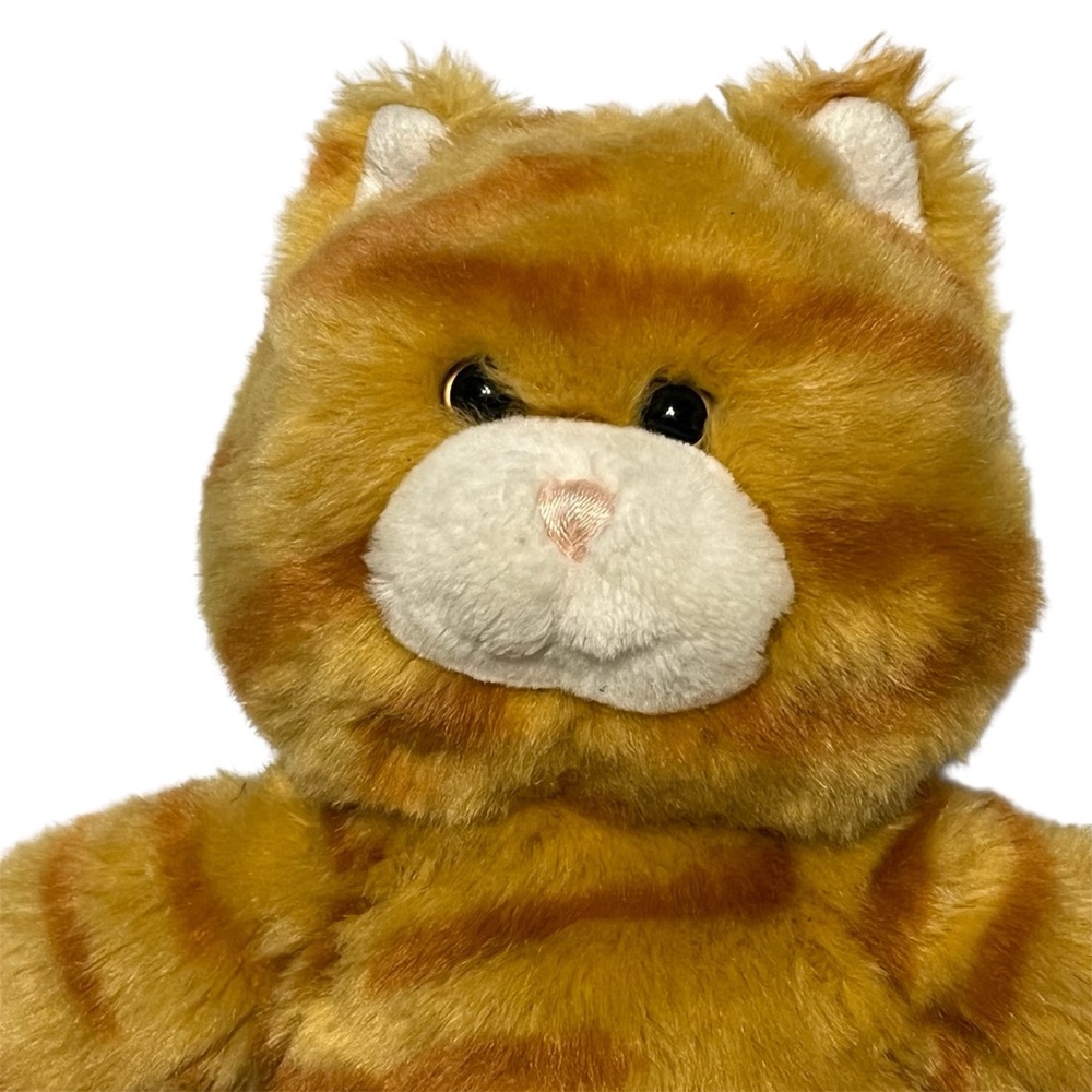 Build A Bear BAB Orange Tabby Cat Striped 17" Plush Stuffed Animal With Sound